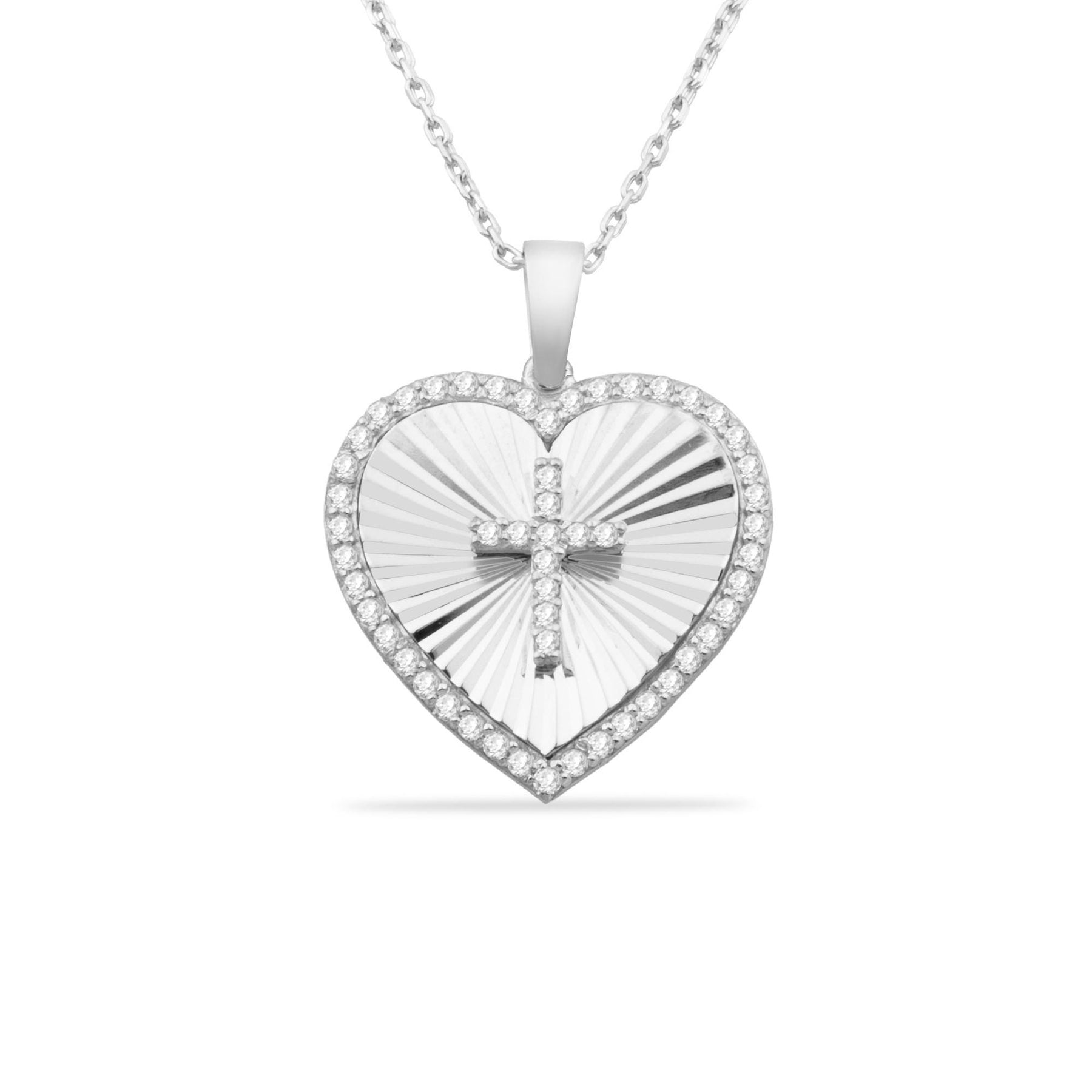 14 Ayar Altın Pırlanta Kalp Baş Harfli Kolye – Signa