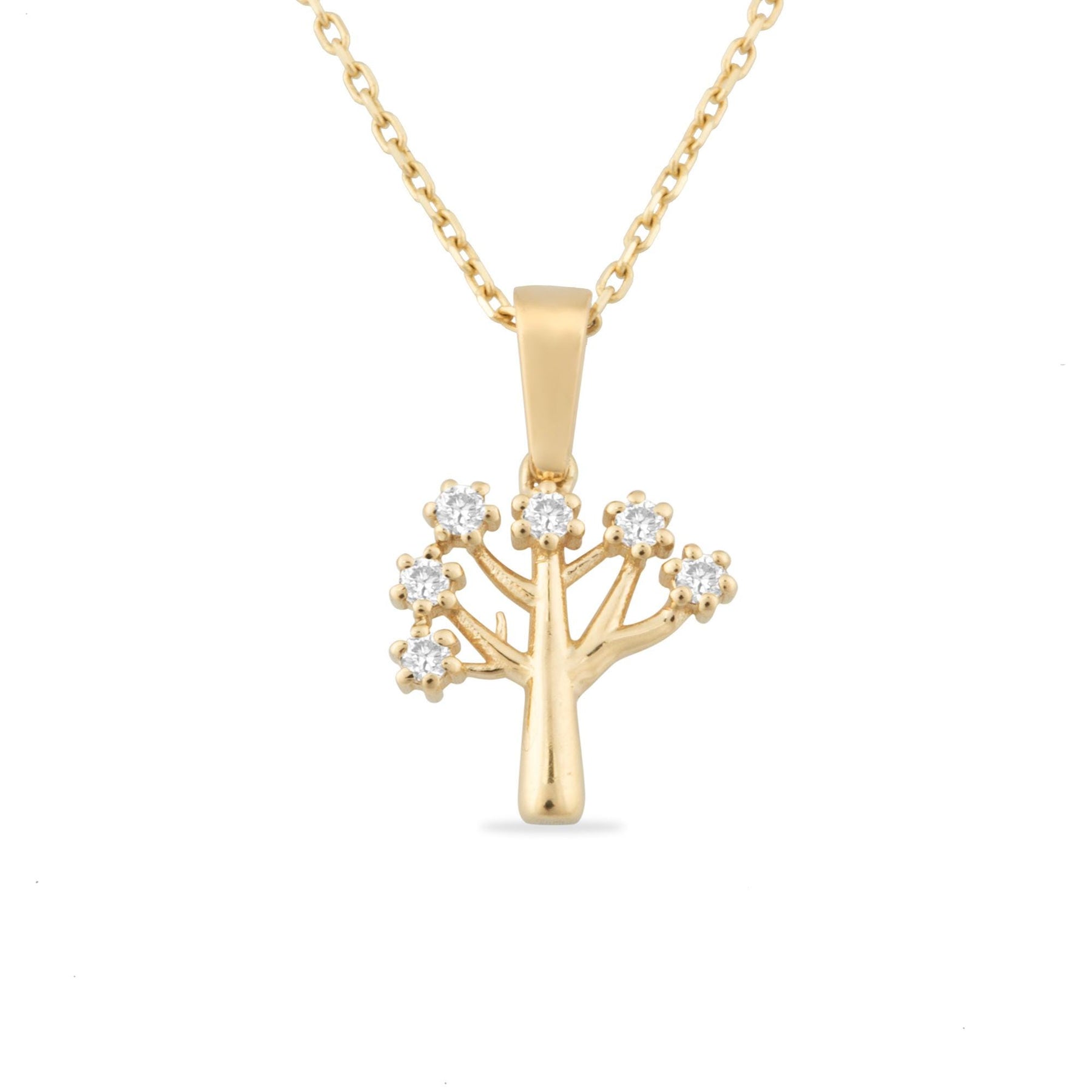 14K Gold Diamond Tree Necklace – Arbor