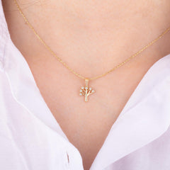 14K Gold Diamond Tree Necklace – Arbor