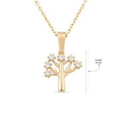 14K Gold Diamond Tree Necklace – Arbor