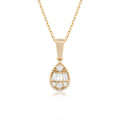 14K Gold Diamond Teardrop Necklace – Serava
