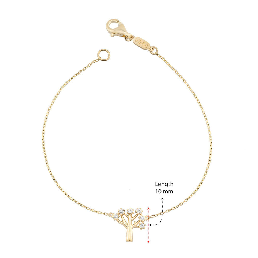 14K Gold Diamond Tree Bracelet – Arbor
