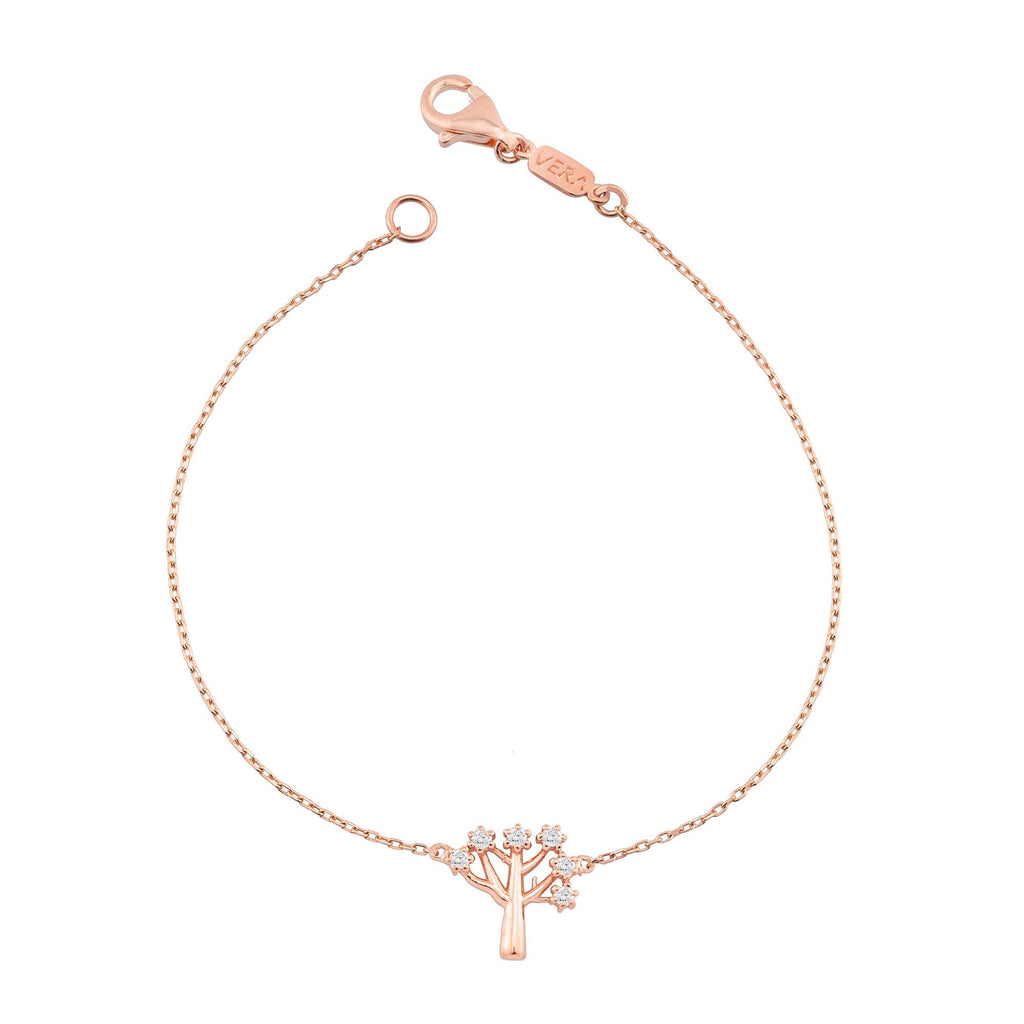 14K Gold Diamond Tree Bracelet – Arbor