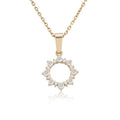 14K Gold Diamond Sun Necklace – Solara