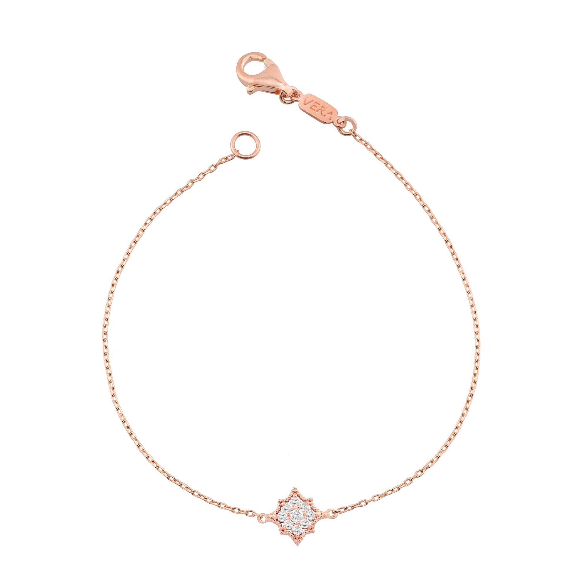 14K Gold Diamond Clover Bracelet – Clovera