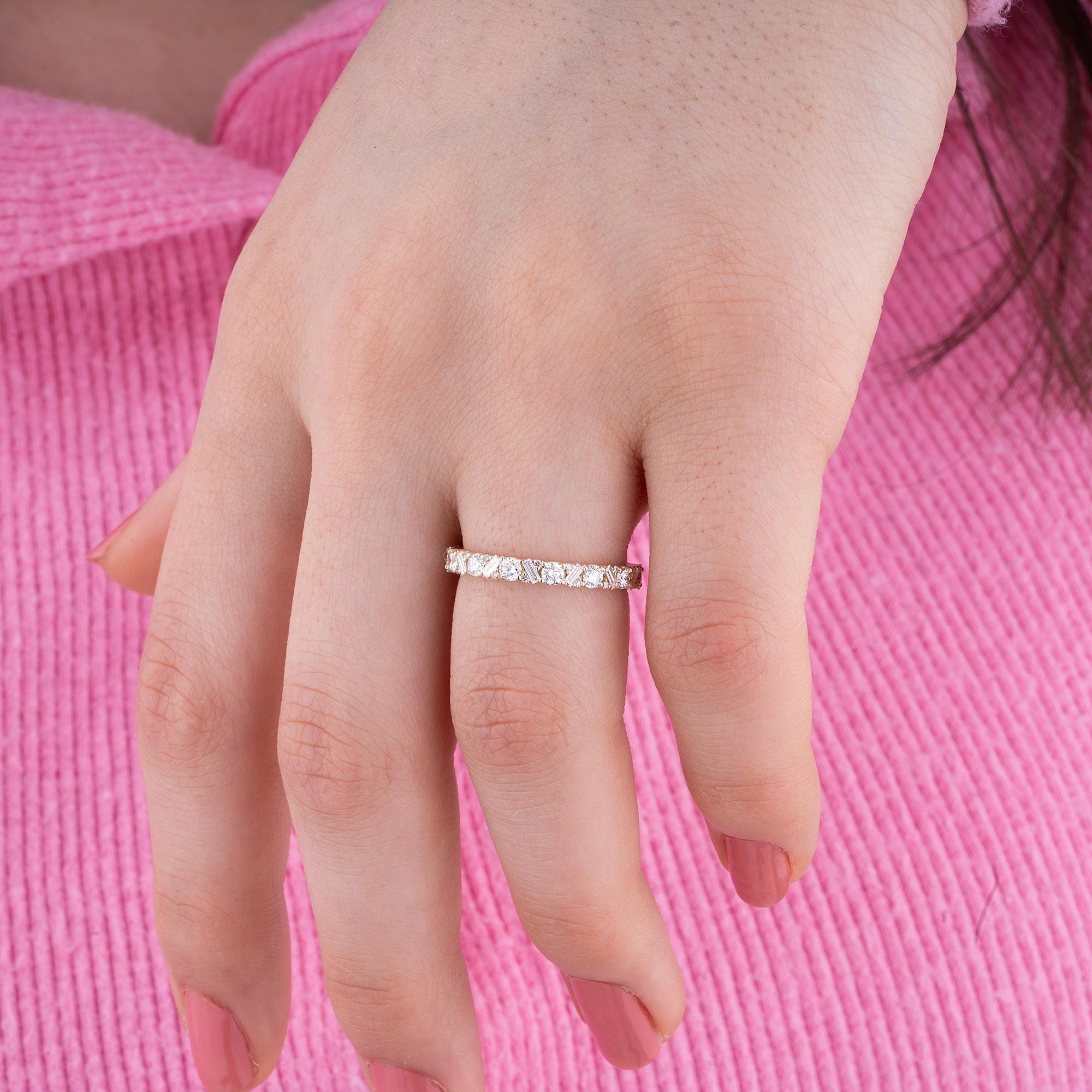 14K Gold Diamond Eternity Ring – Corvyn