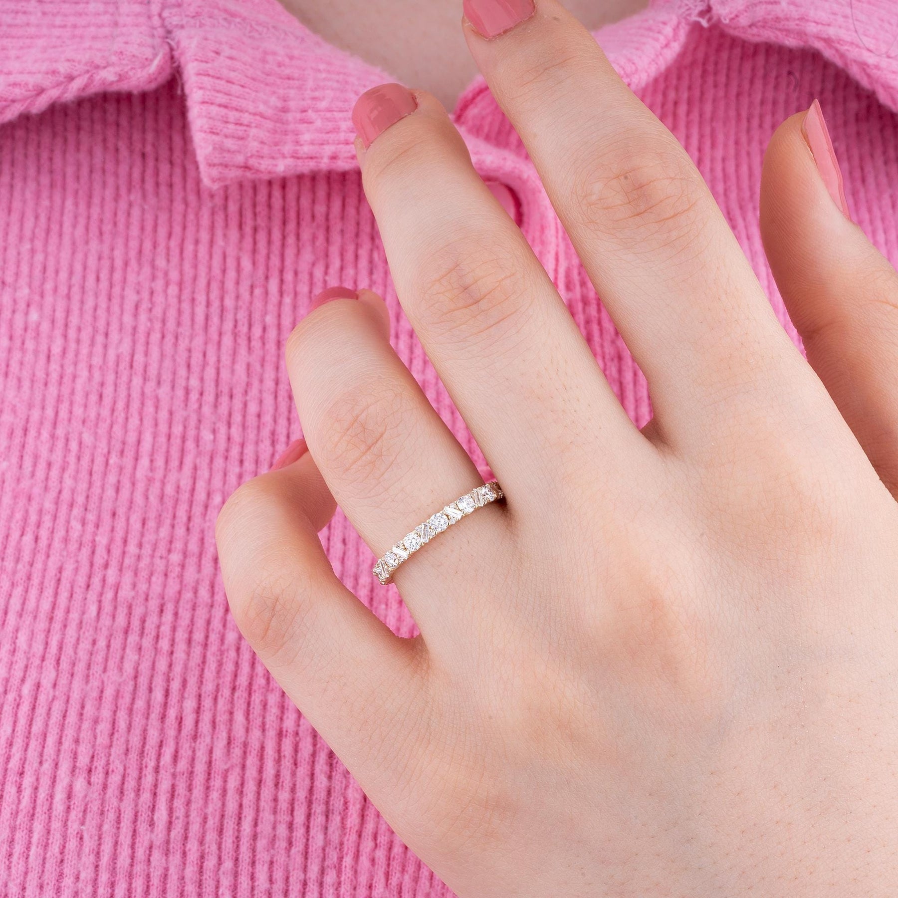 14K Gold Diamond Eternity Ring – Corvyn