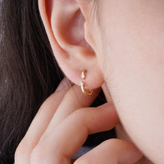 14K Gold Diamond Ear Jacket Earrings – Aerelle