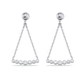 14K Gold Diamond Chain Dangle Earrings – Vercyn