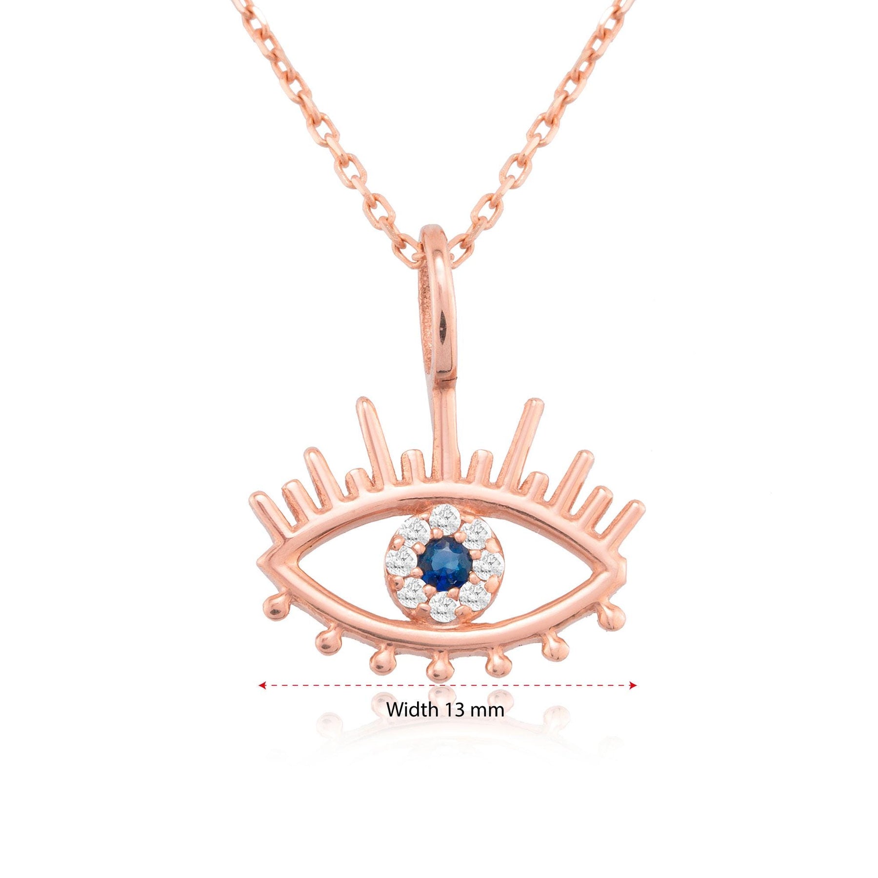 14K Gold Diamond Evil Eye Necklace – Guardian