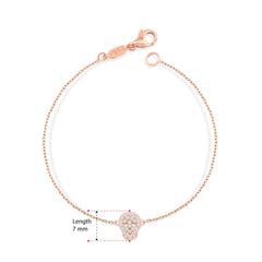 14K Gold Diamond Skull Bracelet / Dainty Skull Bracelet for Women / Gold Skull Jewelry / Edgy Halloween Bracelet / Best Gifts for Her