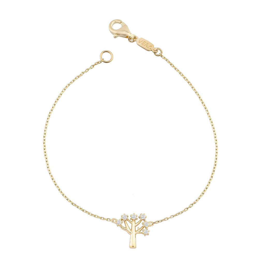 14K Gold Diamond Tree Bracelet – Arbor