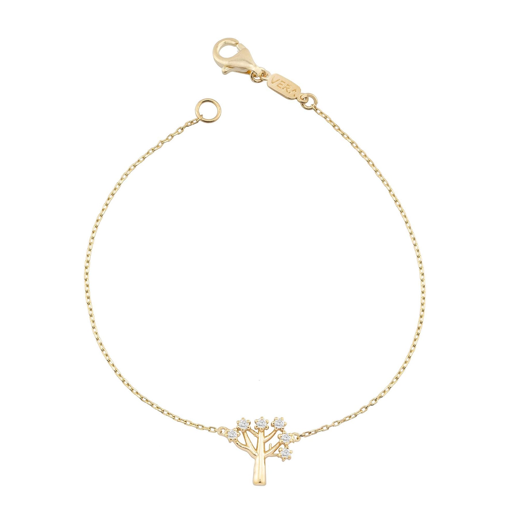 14K Gold Diamond Tree Bracelet – Arbor