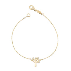 14K Gold Diamond Tree Bracelet – Arbor