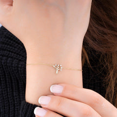 14K Gold Diamond Tree Bracelet – Arbor