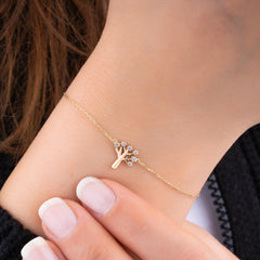 14K Gold Diamond Tree Bracelet – Arbor