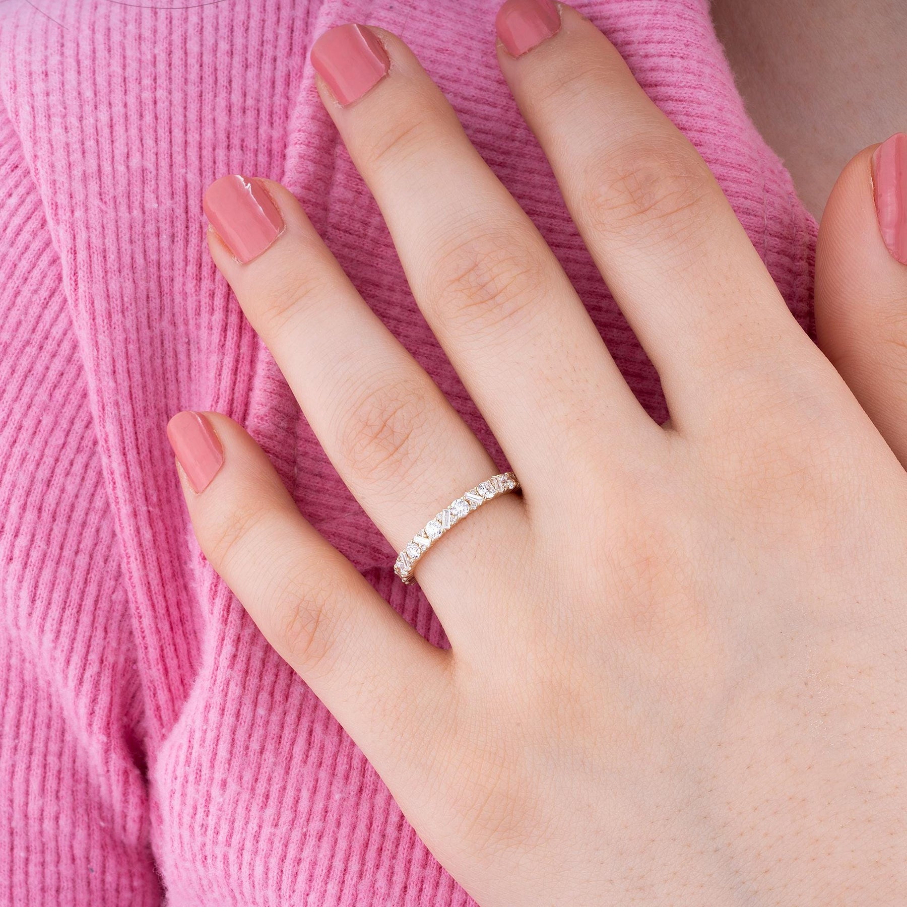 14K Gold Diamond Eternity Ring – Corvyn