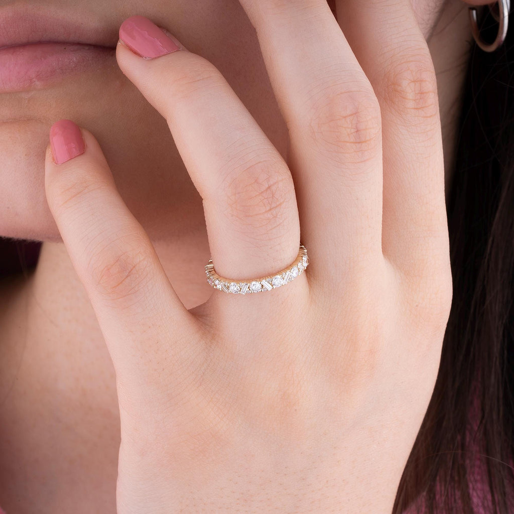 14K Gold Diamond Eternity Ring – Corvyn