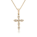 14K Gold Diamond Cross Necklace – Virellan
