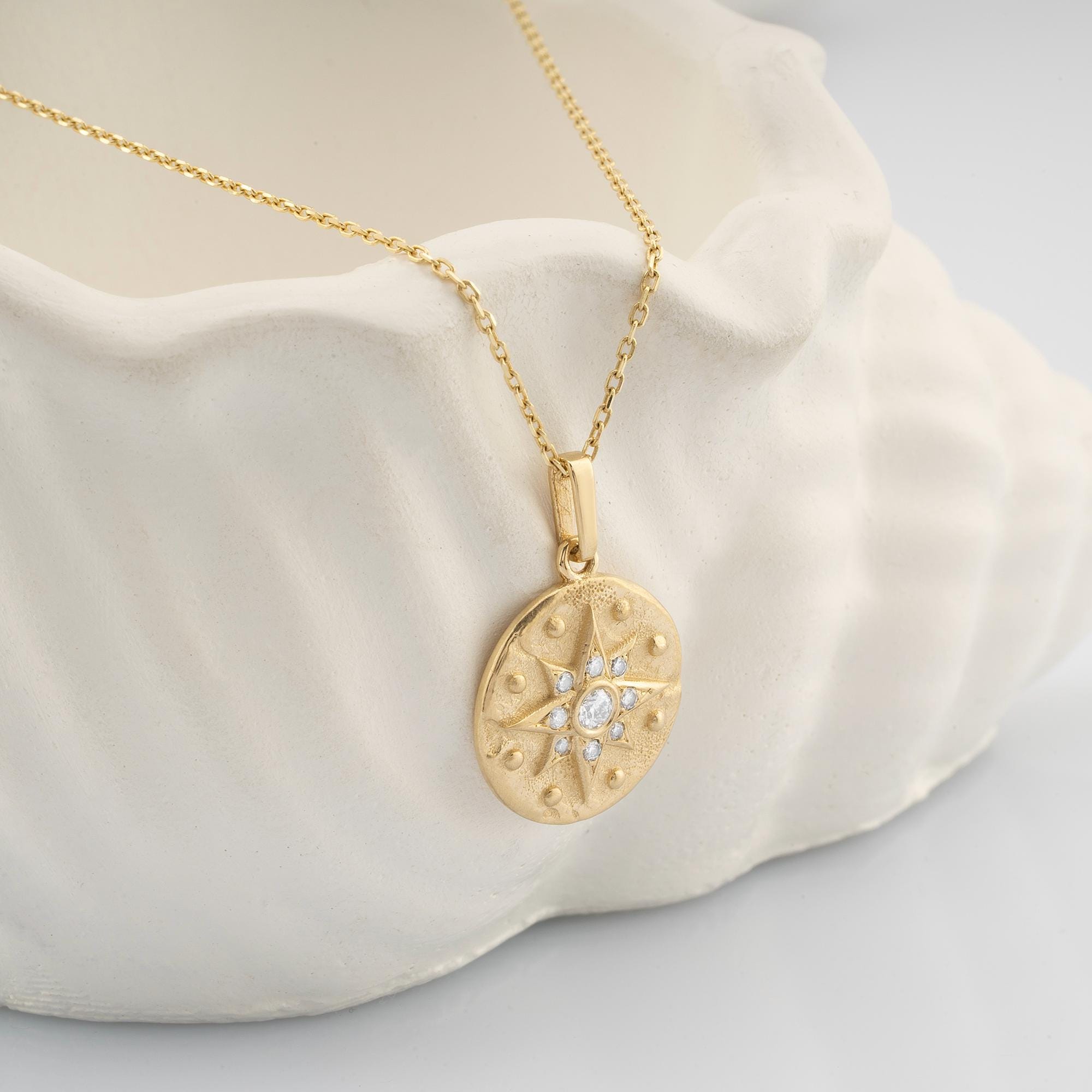 14K Gold Diamond North Star Necklace – Relic