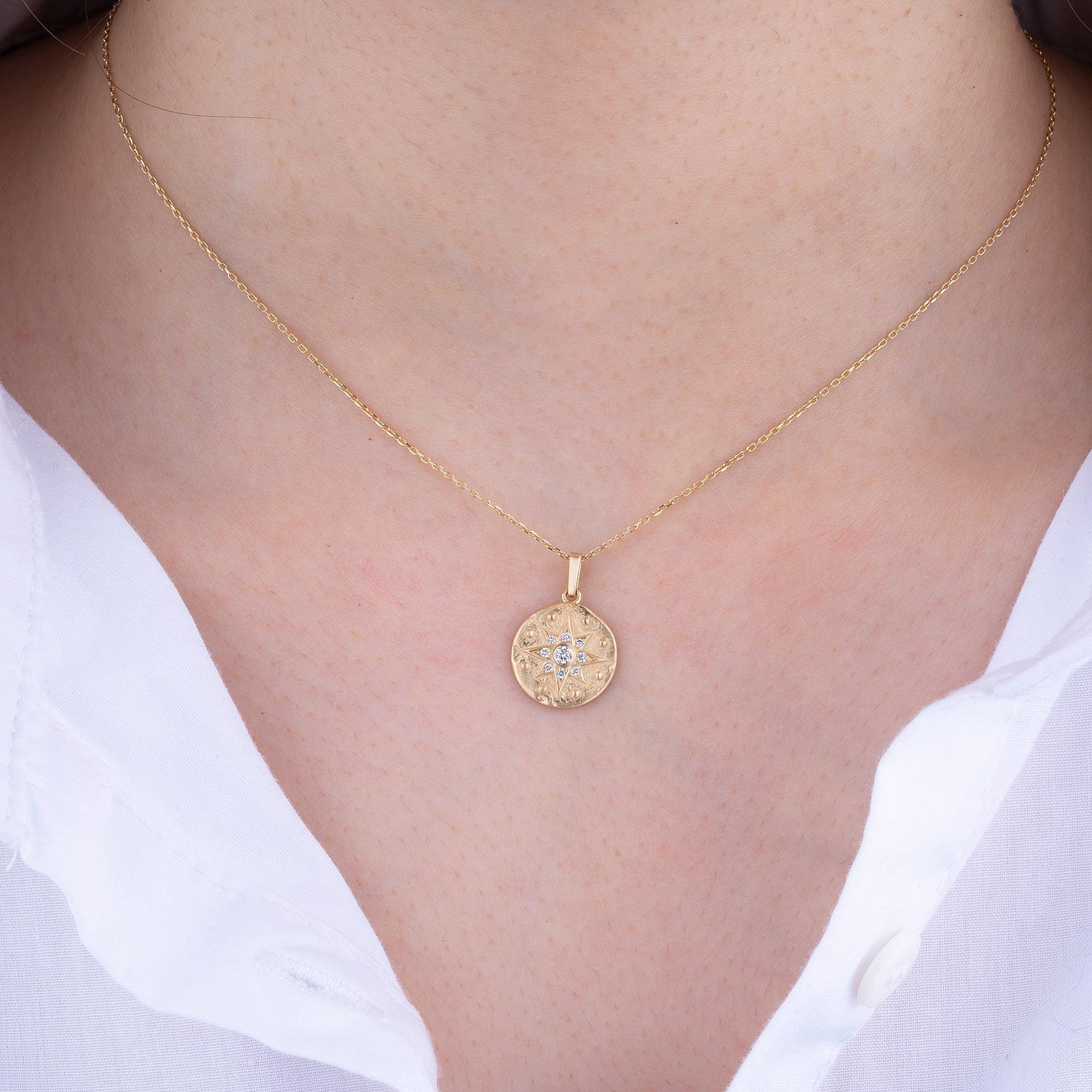 14K Gold Diamond North Star Necklace – Relic