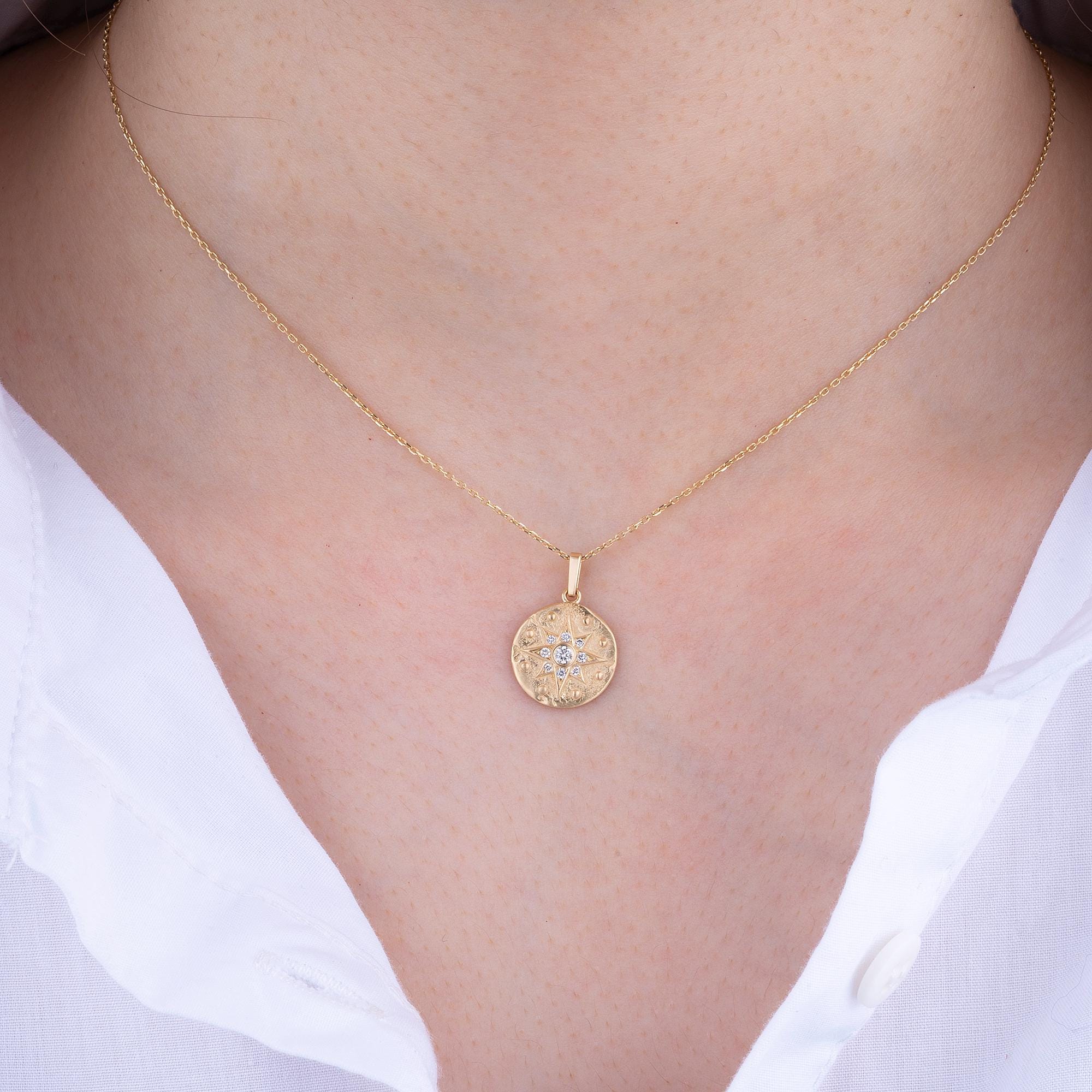 14K Gold Diamond North Star Necklace – Relic