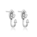 14K Gold Diamond Ear Jacket Earrings – Aerelle