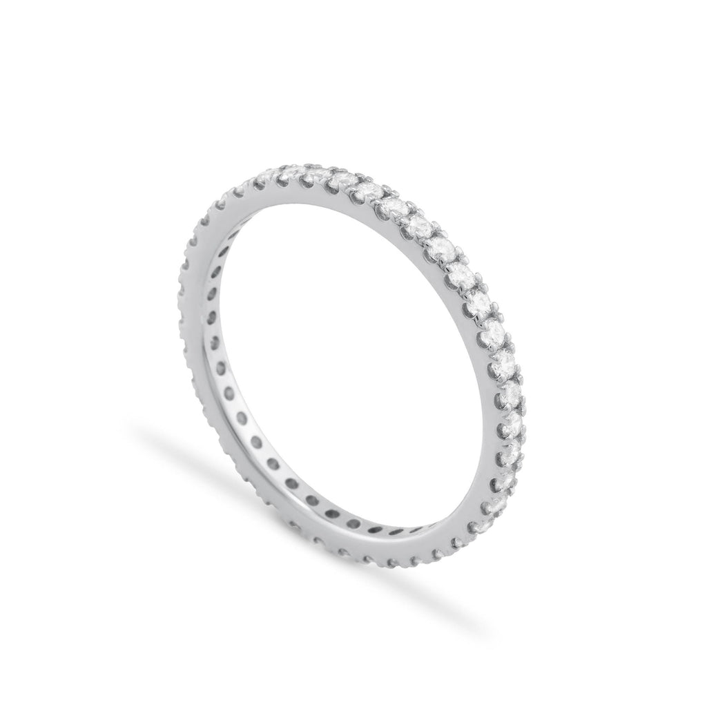 14K Gold Diamond Eternity Ring – Elvane