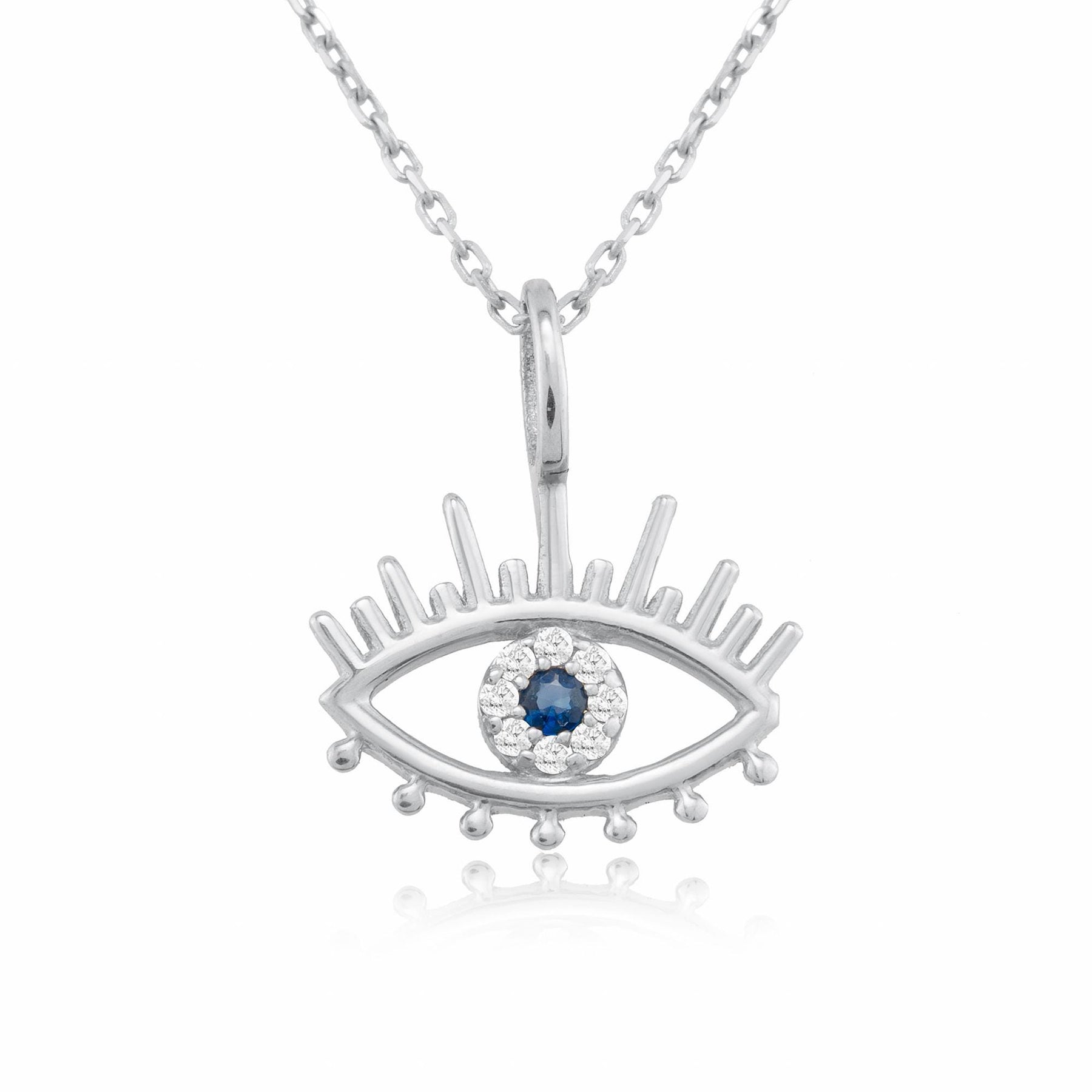 14K Gold Diamond Evil Eye Necklace – Guardian