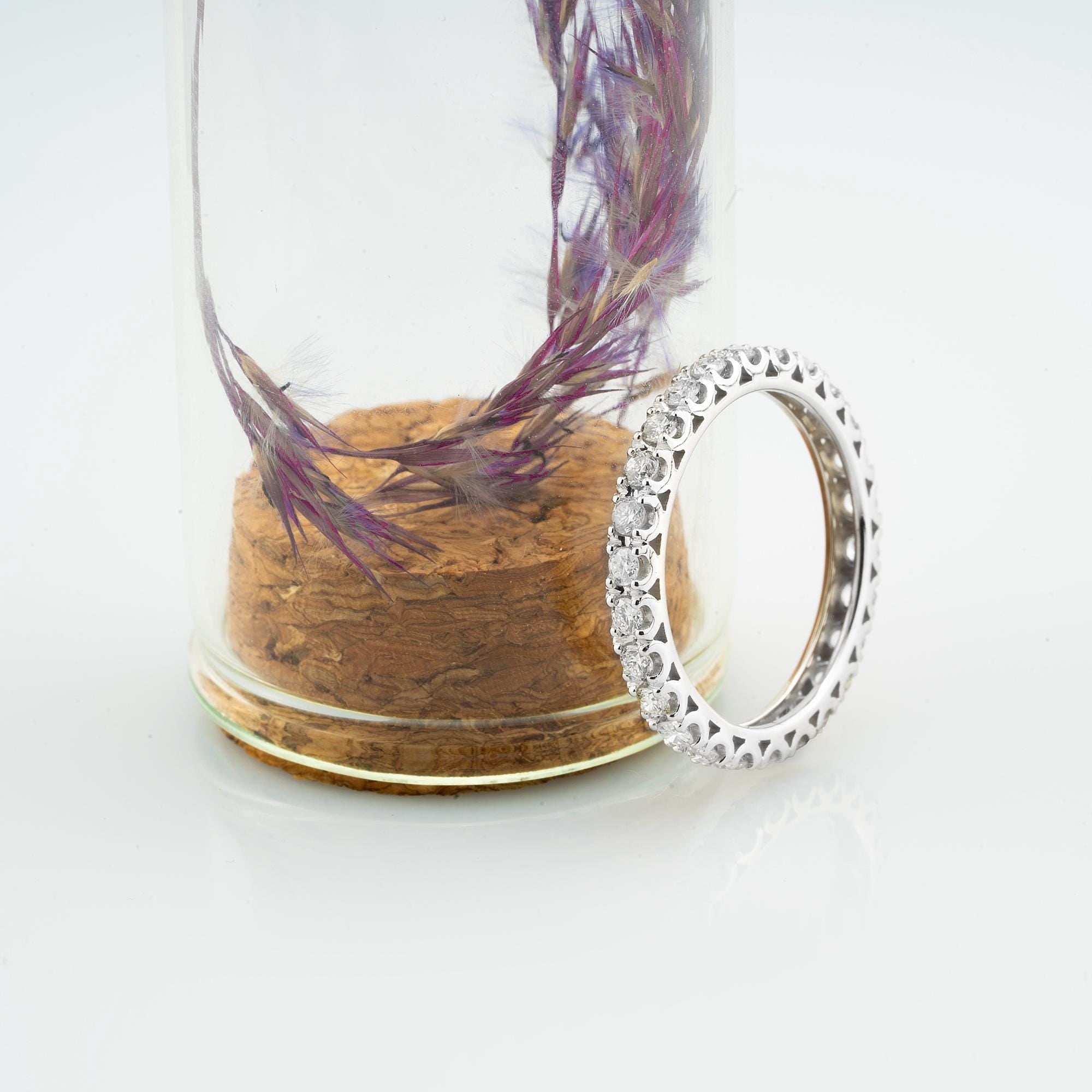 14K Gold Diamond Eternity Band – Vionne