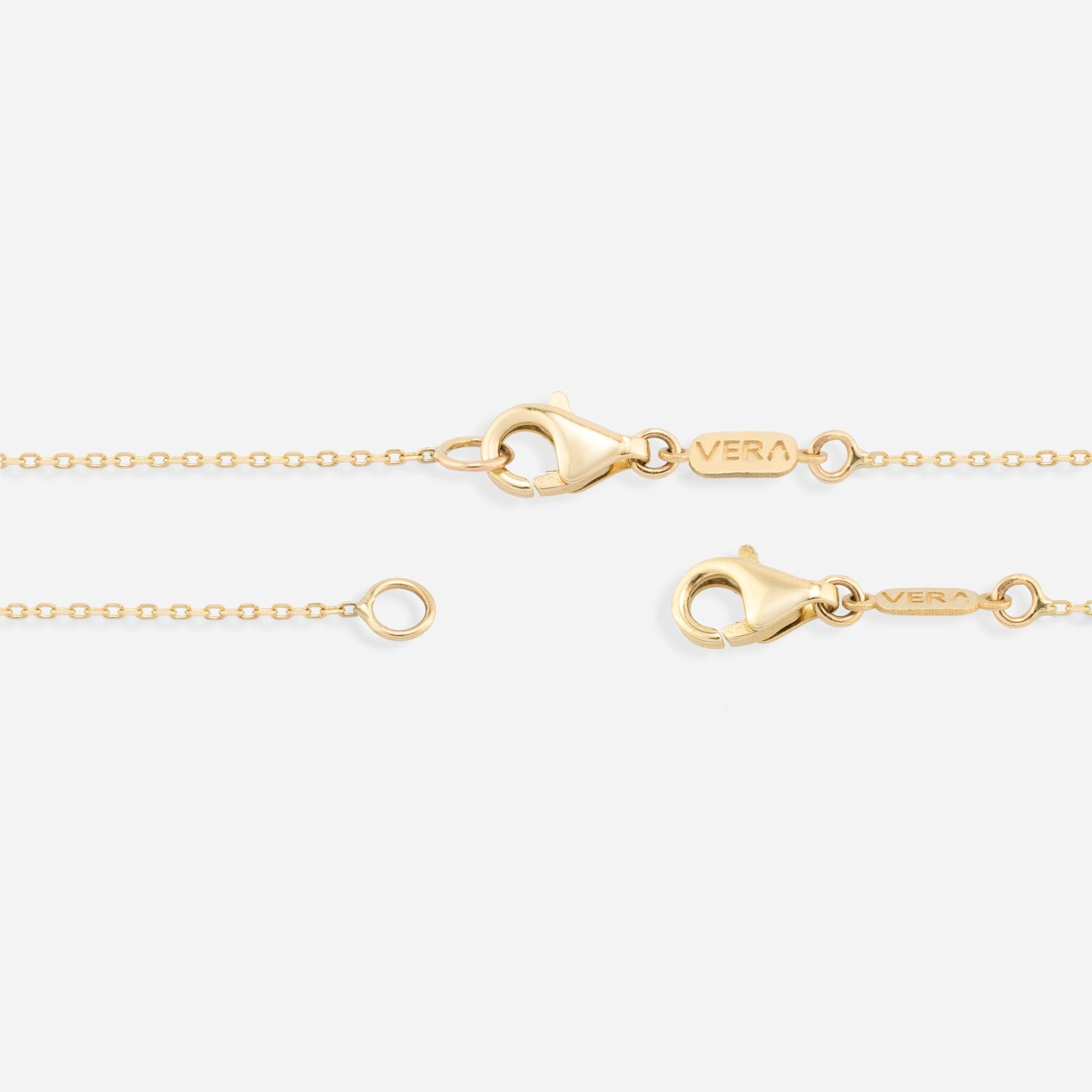 14K Gold Diamond & Ruby Cross Necklace – Radiance