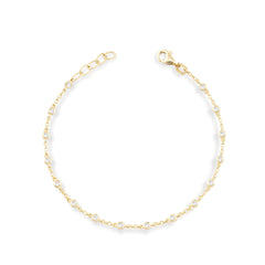 14K Gold Diamond Station Bracelet – Sidereal