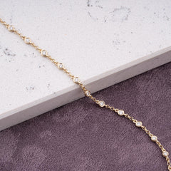 14K Gold Diamond Station Bracelet – Sidereal