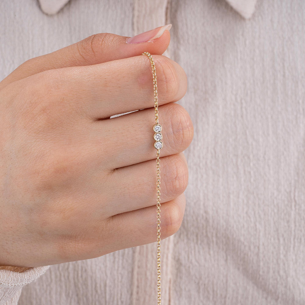 14K Gold Diamond Trio Bracelet – Selwyn