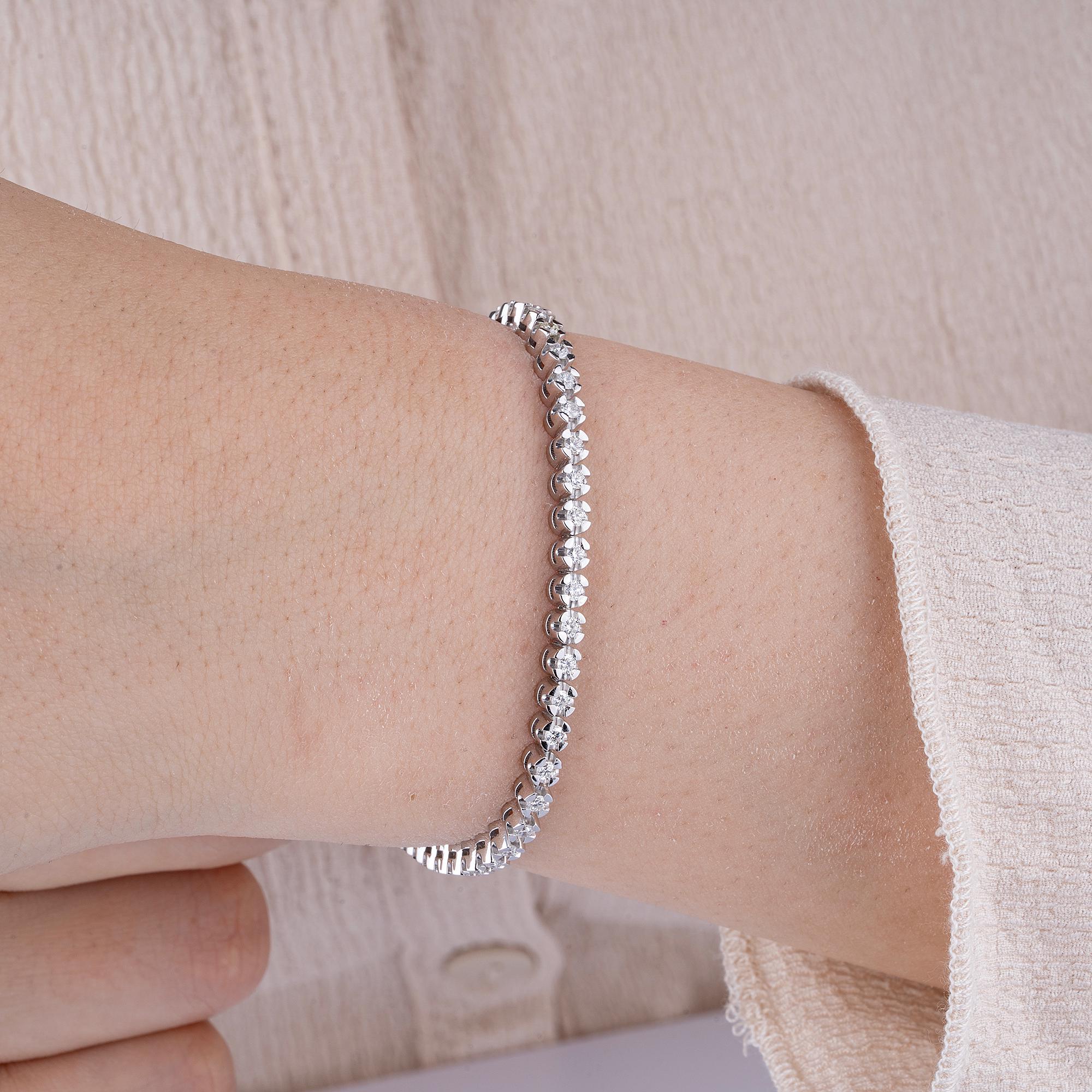 14K Gold Diamond Tennis Bracelet – Caldara