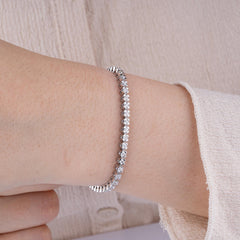 14K Gold Diamond Tennis Bracelet for Women / Classic Diamond Bracelet / Elegant Fine Jewelry Gift / Gold Tennis Bracelet / Gift for Her