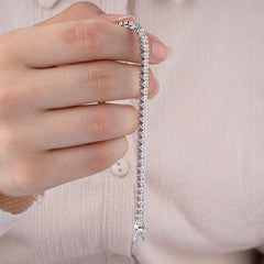 14K Gold Diamond Tennis Bracelet for Women / Classic Diamond Bracelet / Elegant Fine Jewelry Gift / Gold Tennis Bracelet / Gift for Her