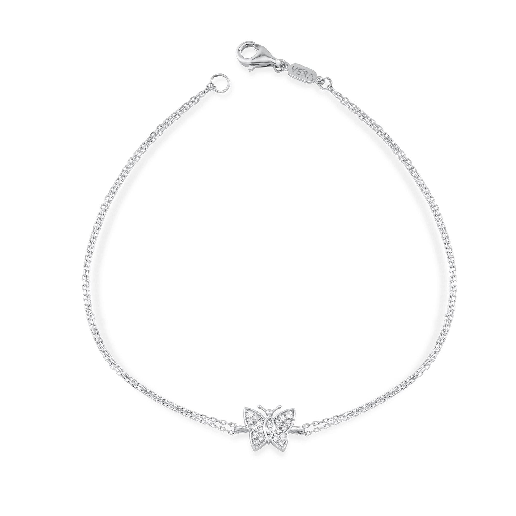 14K Gold Diamond Butterfly Bracelet – Liria