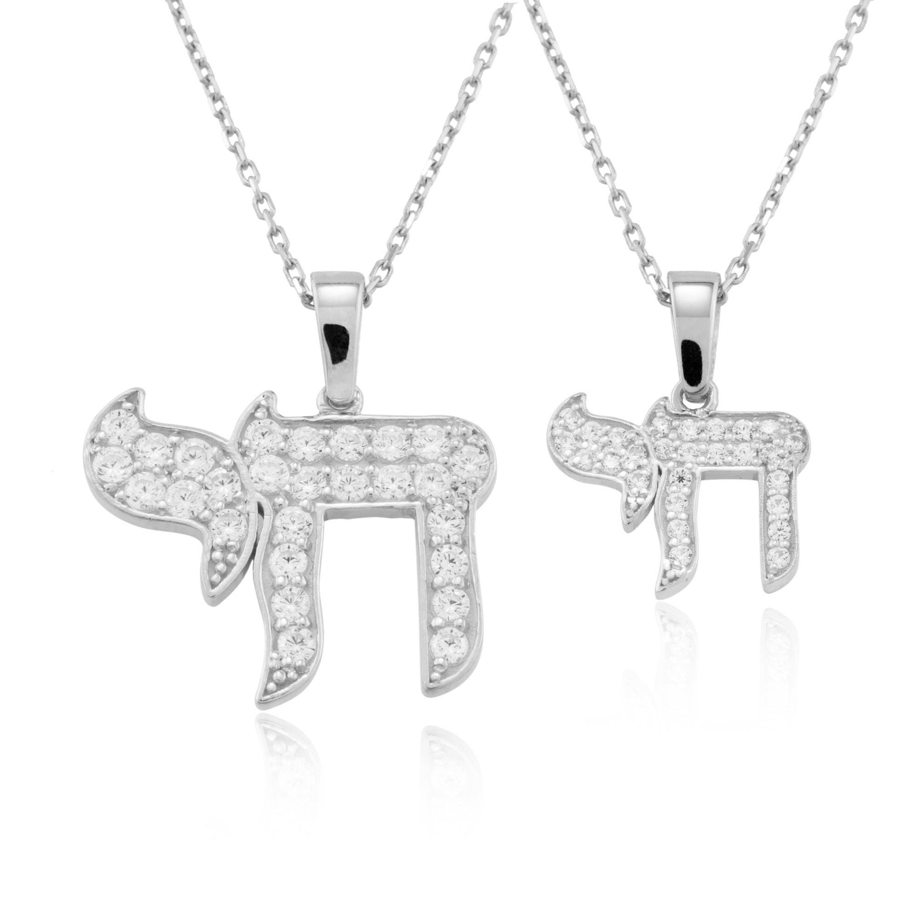 14K Gold Diamond Chai Necklace – Aether