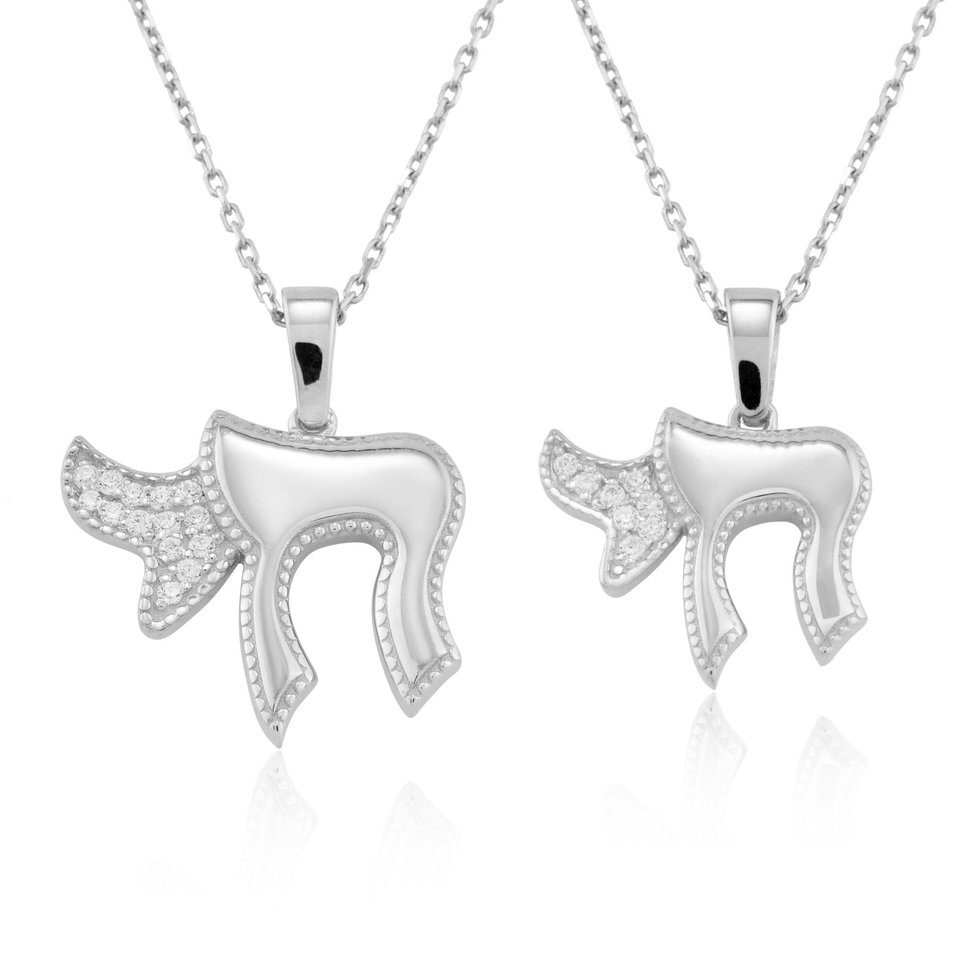 14K Gold Diamond Chai Necklace – Vida