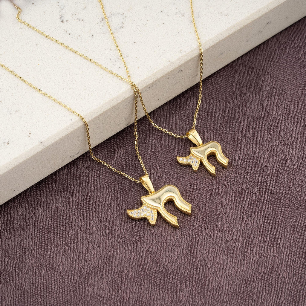 14K Gold Diamond Chai Necklace – Vida