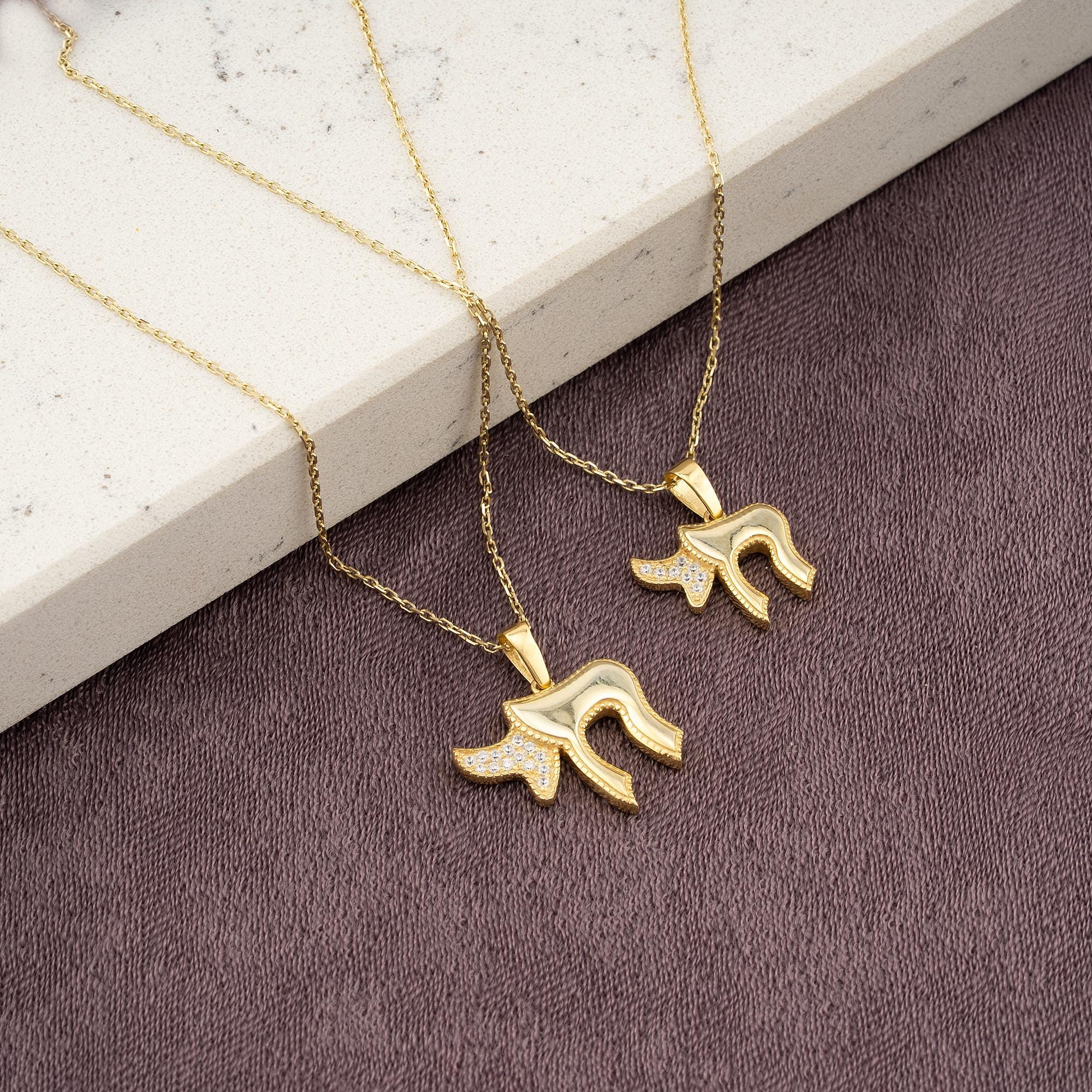 14K Gold Diamond Chai Necklace – Vida