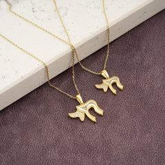 14K Gold Diamond Chai Necklace – Vida