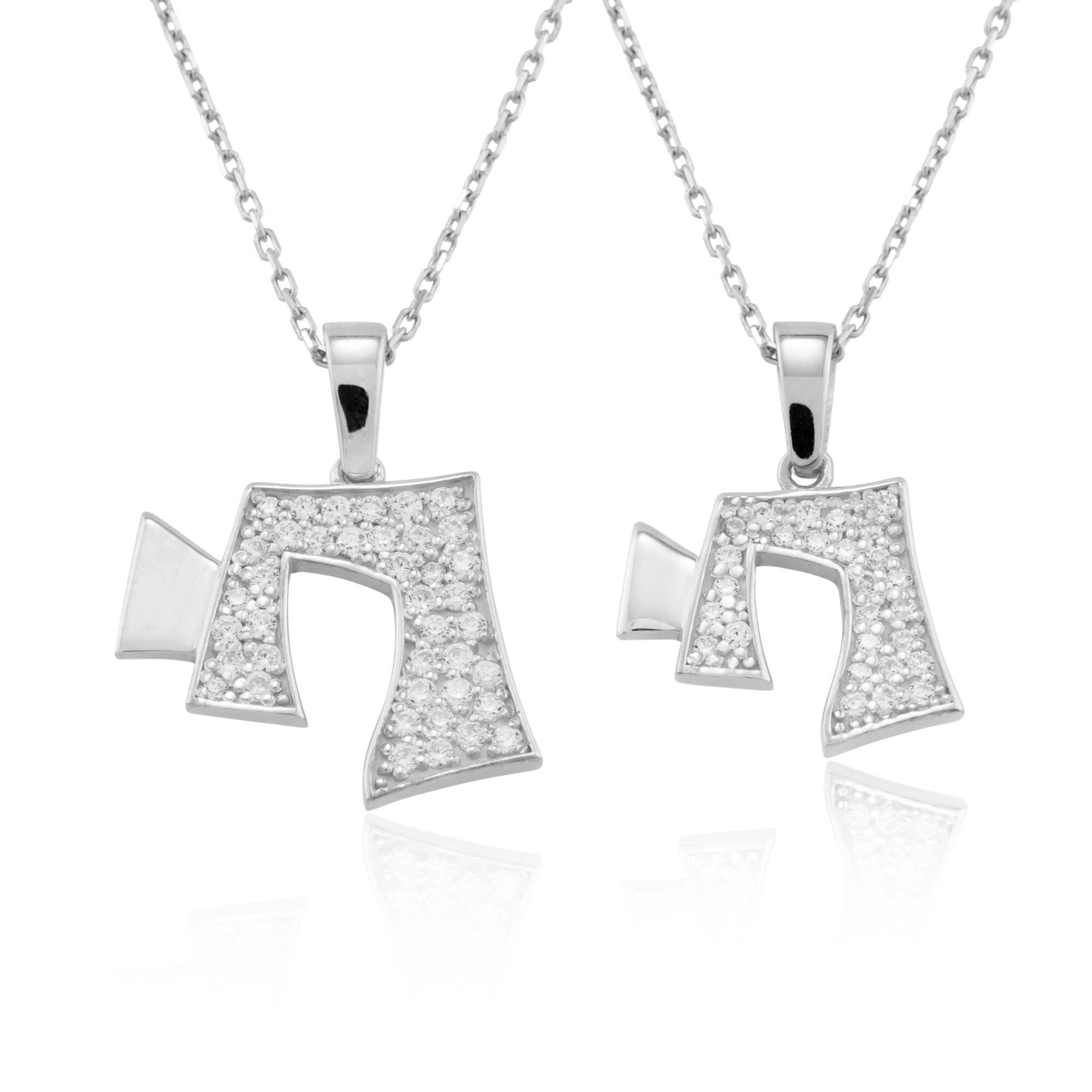 14K Gold Diamond Chai Necklace – Vivere