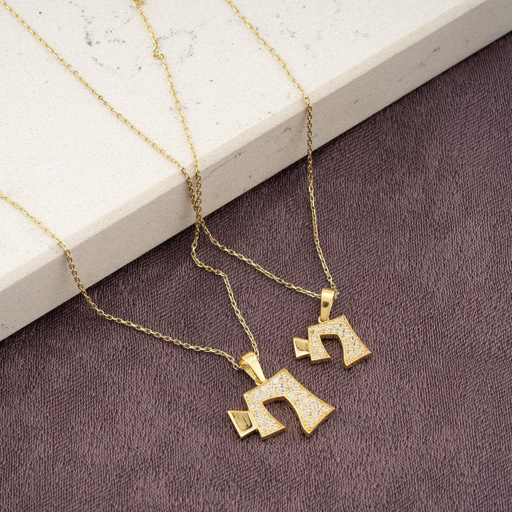 14K Gold Diamond Chai Necklace – Vivere