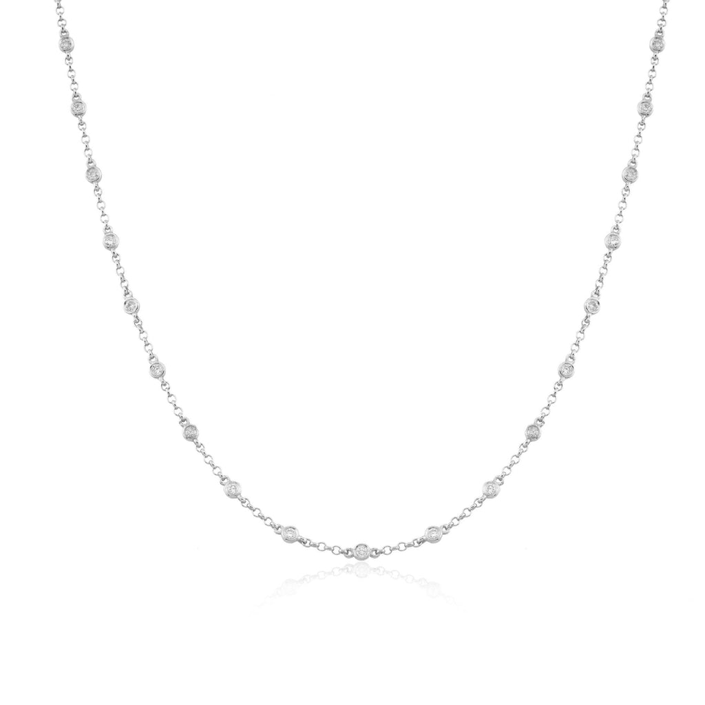 14K Gold Diamond Station Necklace – Sidereal