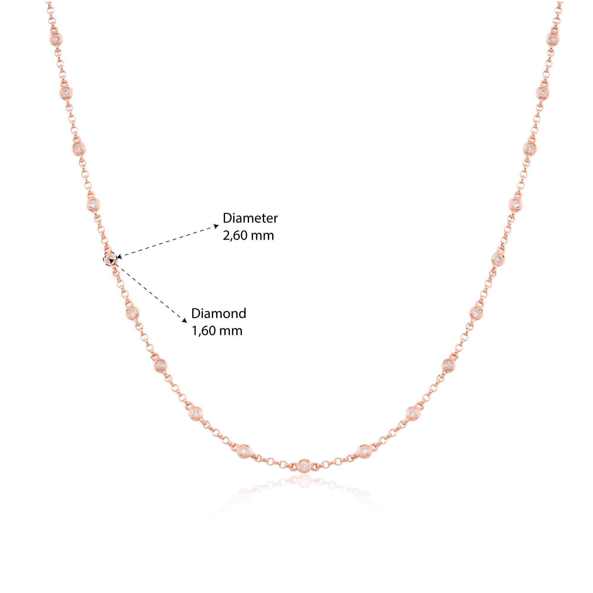 14K Gold Diamond Station Necklace – Sidereal