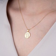 14K Gold Diamond Chai Medallion Necklace – Lumina