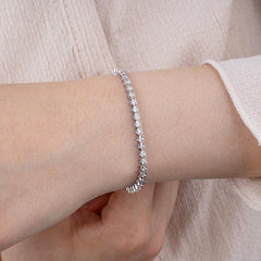 14K Gold Diamond Tennis Bracelet for Women / Classic Diamond Bracelet / Elegant Fine Jewelry Gift / Gold Tennis Bracelet / Gift for Her