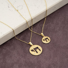 14K Gold Diamond Chai Circle Necklace – Chaiova